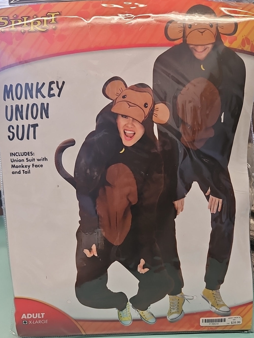 Spirit Brown Monkey Union Suit Costume